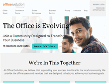 Tablet Screenshot of officeevolution.com
